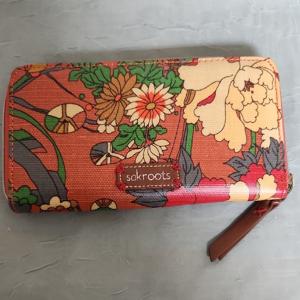 Sakroots Multicolor Floral Print Wallet